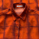 1990s Yashi Yamamuri Cupro Orange Shirt