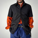 2000s Yves Saint Laurent YSL Pour Homme Black Button Shirt