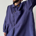 1950s Swiss Workwear Railway Smock Long Jacket