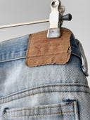 1970s Vintage Levi’s 717 0617 USA Hippie Fringe Jeans Pants