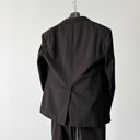 1940s Austrian Two Piece Gabardine Brown Striped Suit