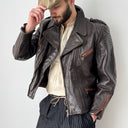1950s Vintage WW2 Era German ‘BWS’ Motorcycle Leather Jacket