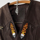 Vintage 90s Harley-Davidson European Patches Leather Vest