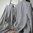 Amarcord Bespoke Double Breasted Cotton Striped Suit