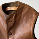 1940s WW2 Era British Army Leather Jerkin Gilet