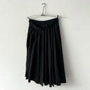 Prada Wool Blend Pleated Midi Wrap Skirt