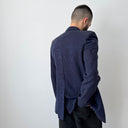2011 Maison Margiela Blue Snake Pattern Blazer Jacket