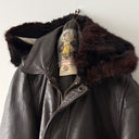 Vintage 80s Jacques Vincent Pour Japa A2 Leather French Jacket