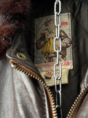 Vintage 80s Jacques Vincent Pour Japa A2 Leather French Jacket