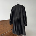 Antique ≈1920s French ‘Solide’ Buttons Black Cassock Jacket