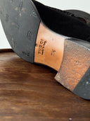 Gucci Black Suede & Leather Tuxedo Loafers