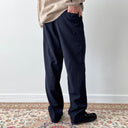 ≈1950s Vintage French Faded Navy Men's Suit Trousers