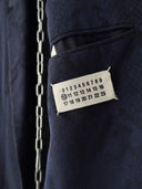 2011 Maison Margiela Blue Snake Pattern Blazer Jacket