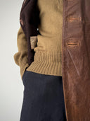 1945 Dated WW2 Era British Army Leather Jerkin No.2