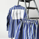 1970s Vintage German Prisoner Work Purple Striped Suit Сhore Jacket / Pants