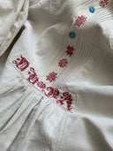 ≈1880s Antique Victorian Era French Dress/Nightgown Linen Shirt