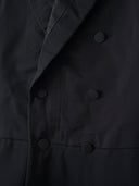 Antique Early 20th Century Edwardian Era European Black Wool Frock Coat