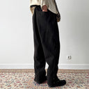 Antique 1930s Swiss Work Railroad Buckle Back Wool Pants