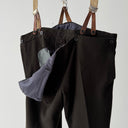 1950s European Workwear Suspender Heavy Wool Pants