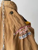 Vintage Original 1940s WW2 British Boy Scouts Patches Button Short Sleeve Shirt