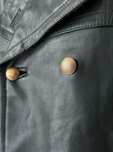 1950s Vintage Post WW2 Era German Dispatch Riders Double Breasted Leather Jacket