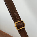 1980s Burberrys Nova Check Leather Canvas Shoulder Bag