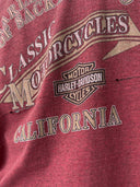 Vintage Harley Davidson Sacramento Thrashed Cropped T-Shirt