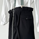 1940s European Black Double Breasted Bespoke Wool Suit