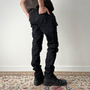 Balmain Paris Black Biker Jeans Pants