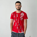 Vintage Y2K Opium Affliction Flame Dragon Red T-Shirt