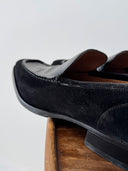 Gucci Black Suede & Leather Tuxedo Loafers