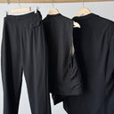 1960s Vintage Austrian Style Three Piece Black Suit