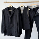 1960s Vintage Austrian Style Three Piece Black Suit