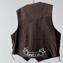 Vintage 90s Harley-Davidson European Patches Leather Vest