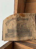 Antique ≈1900s F. Missler Bremen Steamship Canvas Boat Ticket Pouch