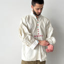 ≈1880s Antique Victorian Era French Dress/Nightgown Linen Shirt