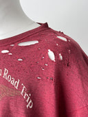 Vintage Harley Davidson Sacramento Thrashed Cropped T-Shirt