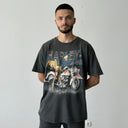 Vintage 1992 Harley Davidson Pittsburgh Faded Distressed T-Shirt