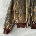 1970s USAF A-2 Leonhard Meerbusch Flying Leather Brown Faded Jacket