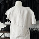 120% Lino Women’s Summer White Blouse