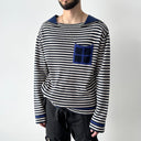 1990s Issey Miyake Boxy Striped Knit Sweater