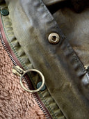 1970s Vintage Barbour Gamefair Waxed Jacket With Lined / Hooded