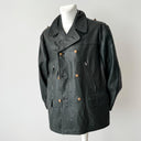 1950s Vintage Post WW2 Era German Dispatch Riders Double Breasted Leather Jacket