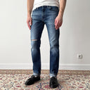 Levi’s 511 Distressed Selvedge Slim Blue Jeans Pants