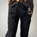 Balmain Paris Black Biker Jeans Pants
