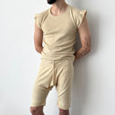 Vintage 1940s WW2 Era British Army Wool Underwear Set