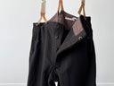 Antique 1930s Swiss Work Railroad Buckle Back Wool Pants
