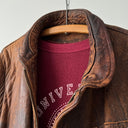 1960s USA Hunting 2 in 1 Brown Faded Leather Jacket