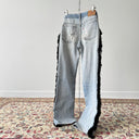 1970s Vintage Levi’s 717 0617 USA Hippie Fringe Jeans Pants
