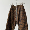 90s Fendi Women’s FF Zucca Monogram Pants